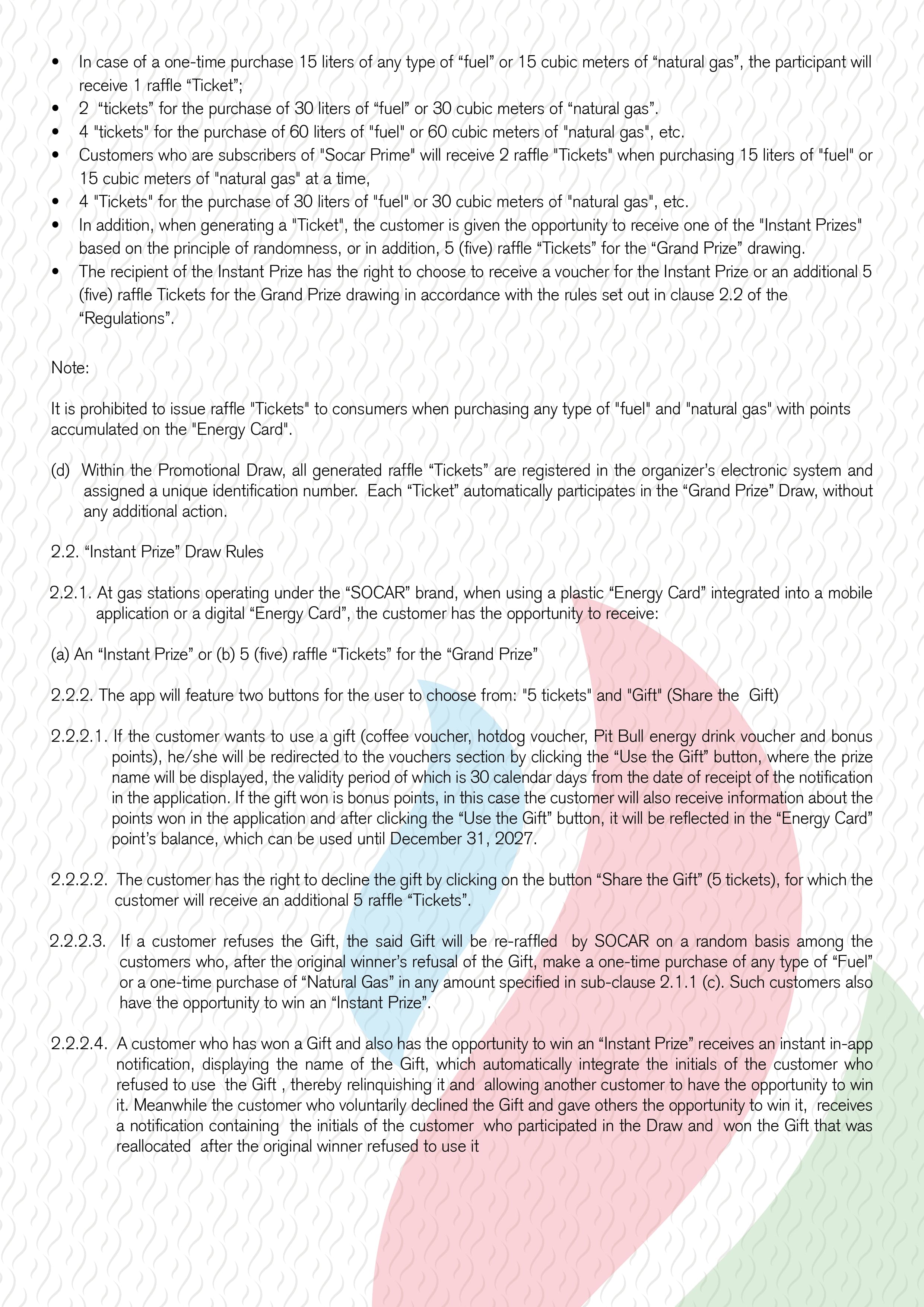 Campaign terms and conditions page 3