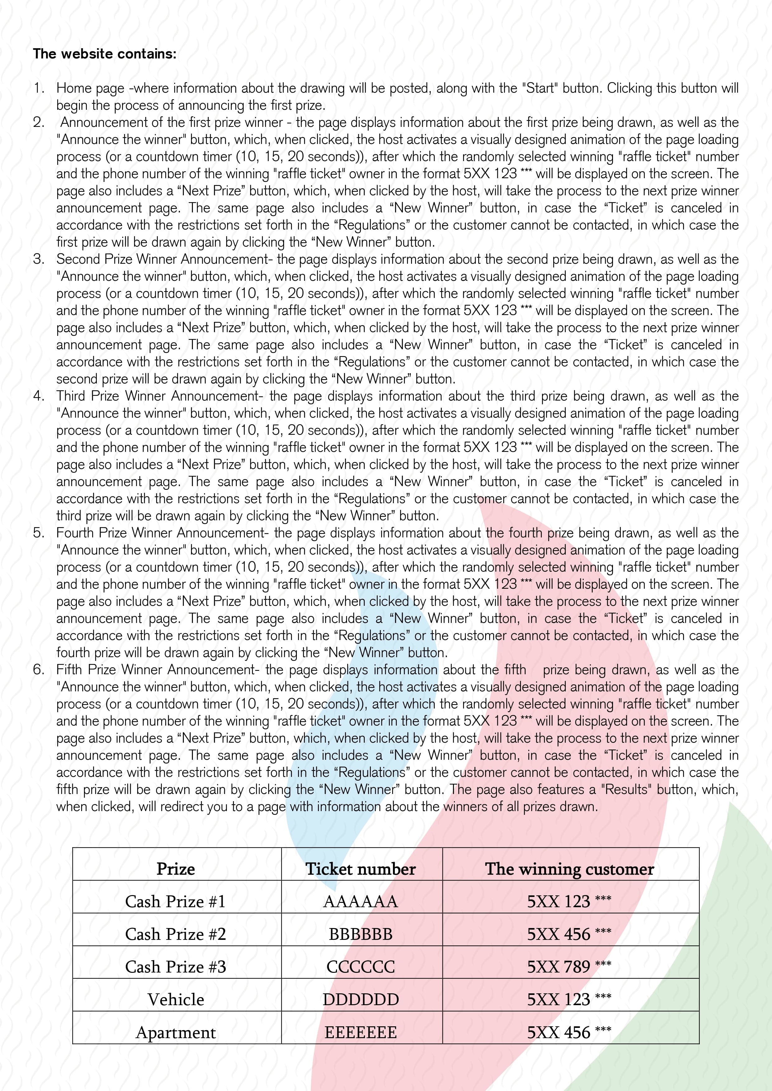 Campaign terms and conditions page 6